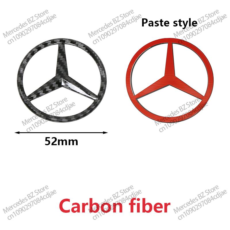 MITV3 ABS 52mm 57mm Car Steering Wheel Logo Badge For Mercedes Benz C E S Series CLA CLS W212 W205 W204 Emblem Styling Accessories