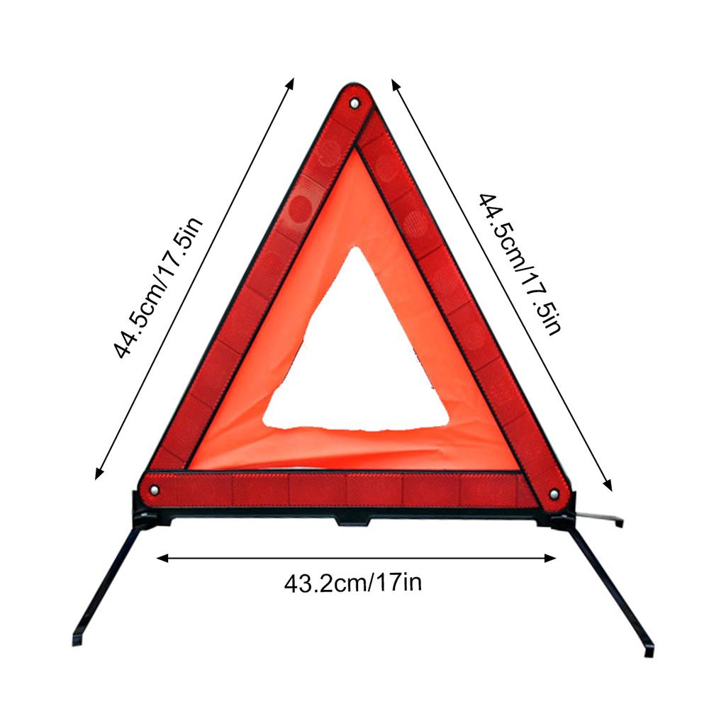 Warning Triangle Reflective Safety Emergency Triangle Foldable Road Warning Triangle for Road Vehicle Car Emergencies