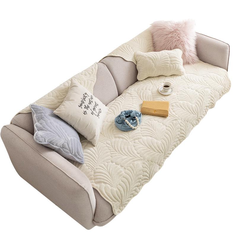 Подушка для дивана из фланели, простая подушка для сиденья, осенне-зимний плюшевый чехол для лица, тканевый чехол для дивана, подушка