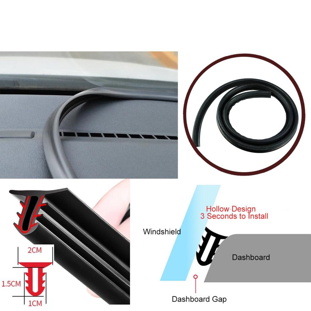 BDP1113 Универсальный автомобильный уплотнитель кромки лобового стекла, звукоизоляционная полоса приборной панели, автомобильный резиновый уплотнитель для зазора автомобильной панели 160 см