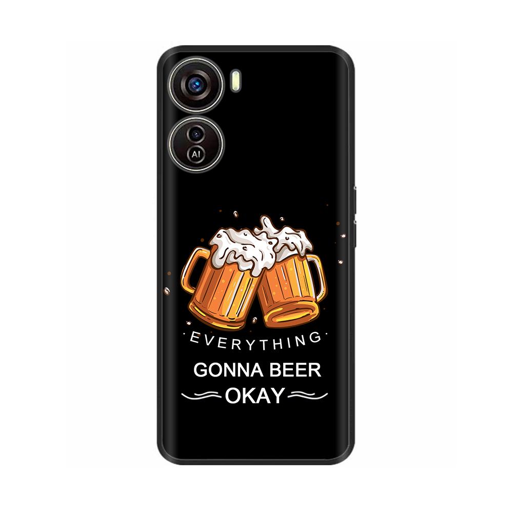 Для ZTE Blade V50 Дизайн Чехол Милый Чехол для Телефона Мягкие Силиконовые Чехлы Для ZTE BladeV50 Дизайн Задняя Крышка ТПУ Черный Бампер Fundas