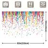 2D plane 1 piece of bright-colored polyester background banner suitable for photo booths and celebration events