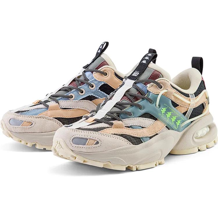 Kappa Textile , Synthetic Leather Abrasion Resistant Abrasion Resistant Low top Casual Shoes Unisex Silverware Gray (Unisex) Casual Shoes