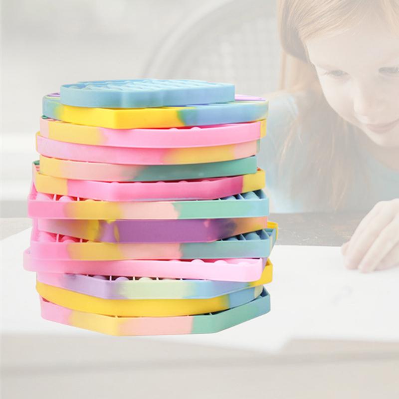 Новый Push Bubble Fidget антистрессовые игрушки для взрослых и детей Единорог динозавр Pop Fidget Сенсорная игрушка Аутизм Особые потребности средство для снятия стресса