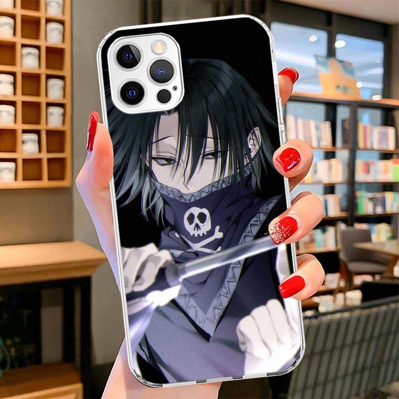 Huner X-Hunters Chrollo Shizuku Cover Phone Case For iPhone 16 17 Air 15 14 Pro Max 16E Phone Case 13 Mini 12 11 7 SE 8 Print Pa