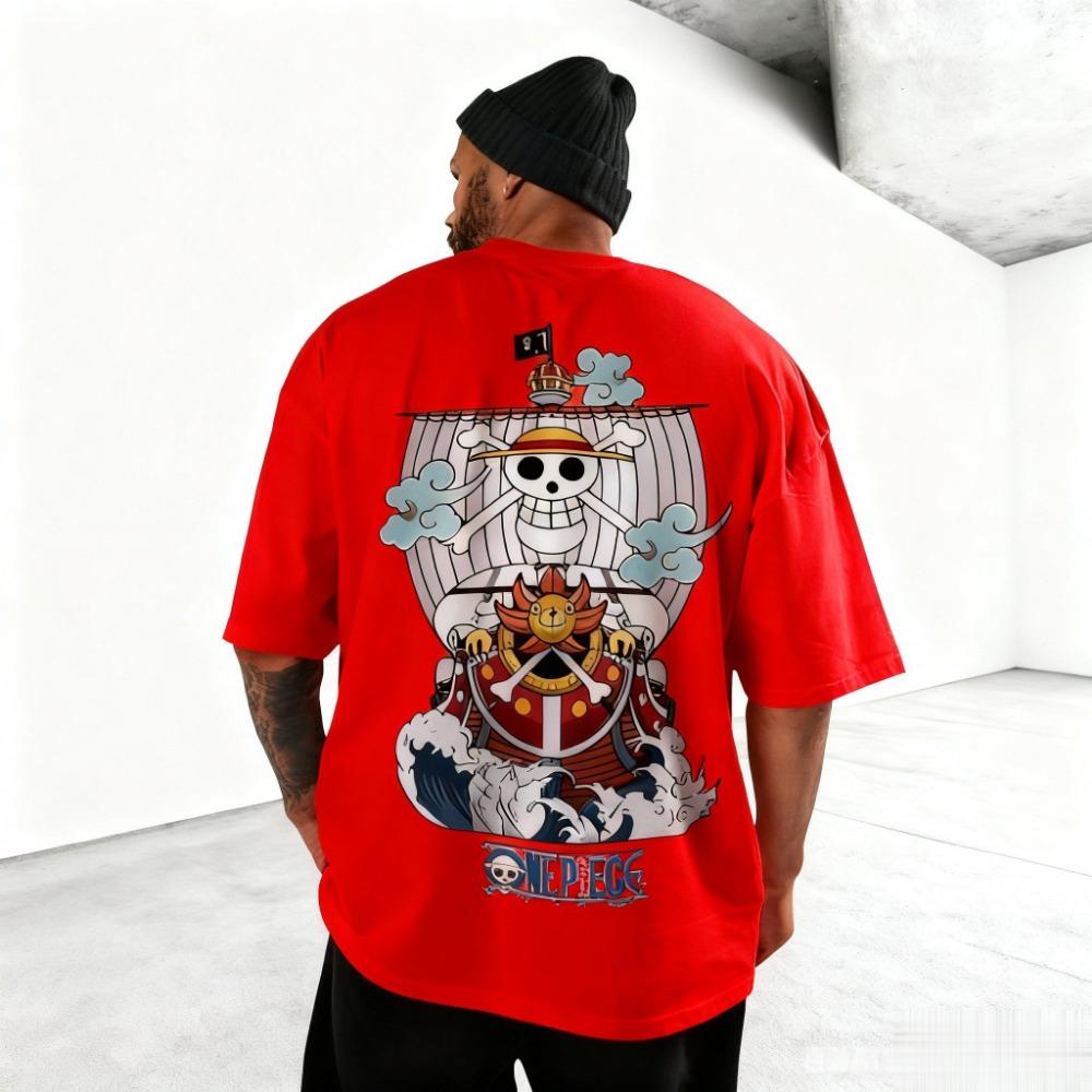 2026 New 'One Piece' Anime Print Short Sleeve T-Shirt Unisex T-Shirt Men's Top Summer T-Shirt Y2K Style Street Wear