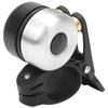 Vintage Bicycle Double Bell Loudly Sound Mountain Bike Horn Knocking Cycling AccessoryBlack Silver