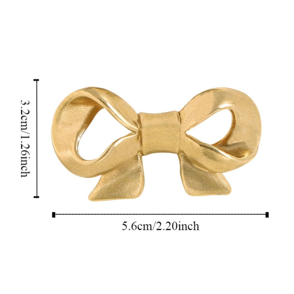 Retro Bow Tie Brass Handle Luxury Wardrobe Drawer Pulls Creative Cabinet Door Knobs  Cupboard