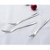 Вилка для фруктов из нержавеющей стали, западные столовые приборы, маленькая вилка, вилка с двумя зубцами, десертный торт