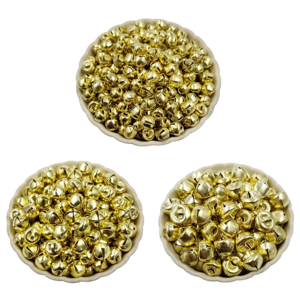 Товары для вечеринок своими руками Свадебные украшения Мода 6/8/10 мм Hoom украшения 100/50 шт Рождественские колокольчики Серебряный Золотой Маленький колокольчик