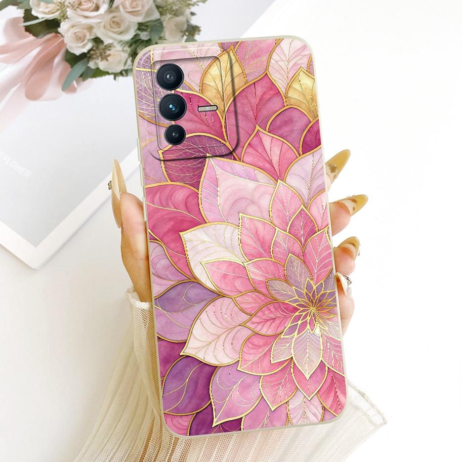 Чехол для Vivo V23 Pro V2132 Милый Кот Панда Мультяшная Обложка Мягкий ТПУ Матовый Чехол для Телефона Для Vivo V23e V 23 VivoV23 Pro 5G Fundas Сумки
