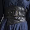Womens Leather Asymmetric Wide Belt For Casual Fashion Summer