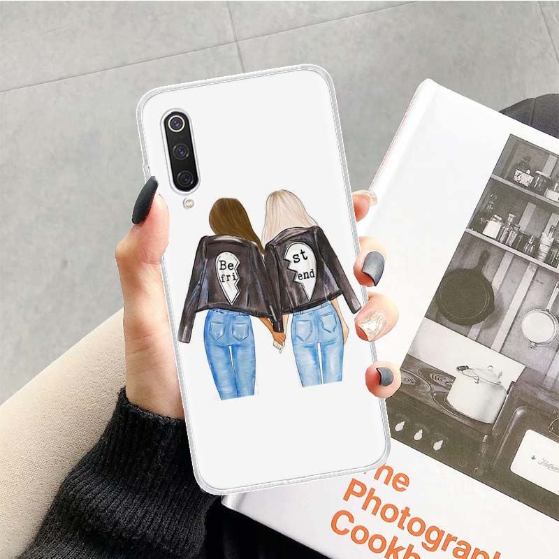 Best Friends BFF Matching Phone Case For Xiaomi Redmi Note 13 14 15 Pro Plus 12S 12 14S 11S 11E 10 10S 11 11T 5G 4G Cover Coque