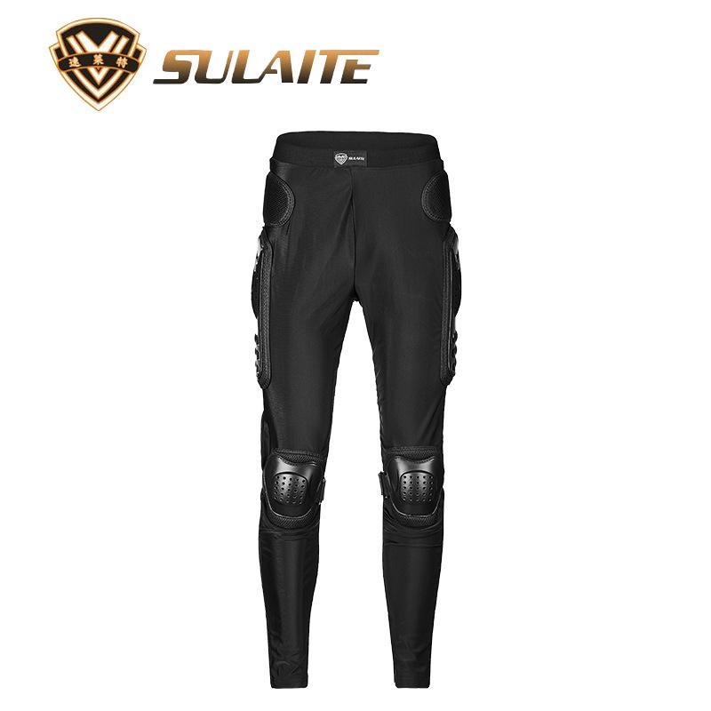 Sulaite Motorcycle Armor Trousers Motocross Pants Long Armor Knee Crotch Hip Protection Motorbike Riding Racing Equipment Shorts
