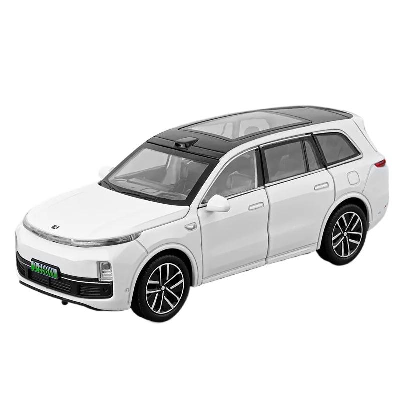 1/32 LEADING IDEAL L9 SUV New Energy Alloy Car Model Diecast Metal Vehicles Model Sound Light Simulation Ornament Kids Toy Gift