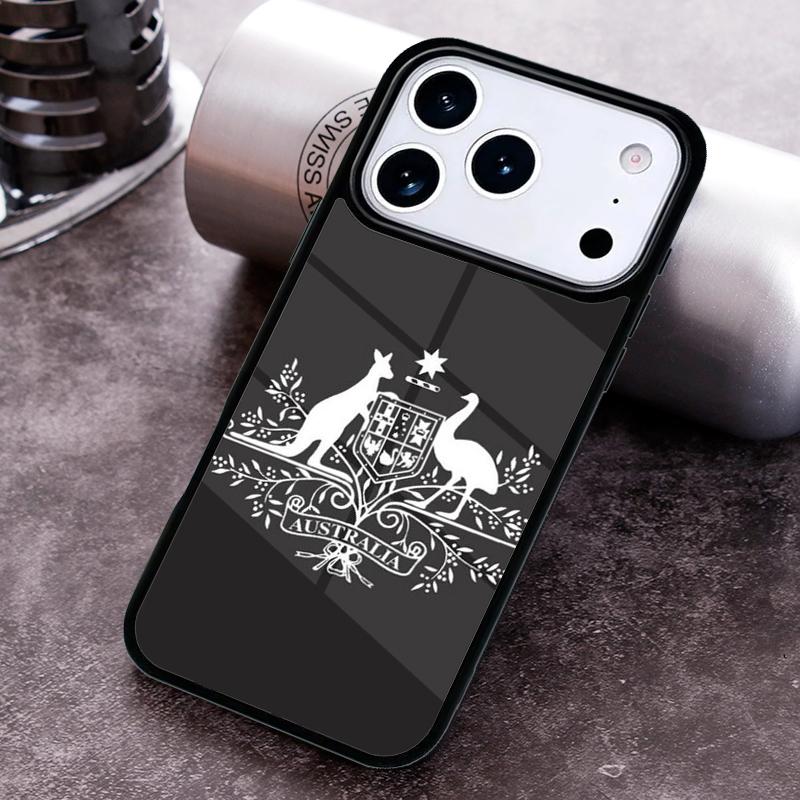Чехол для телефона с Гербом Австралии Для iPhone 17 16 15 14 13 12 11 Pro Max Plus 17Air Мягкий Силиконовый Чехол