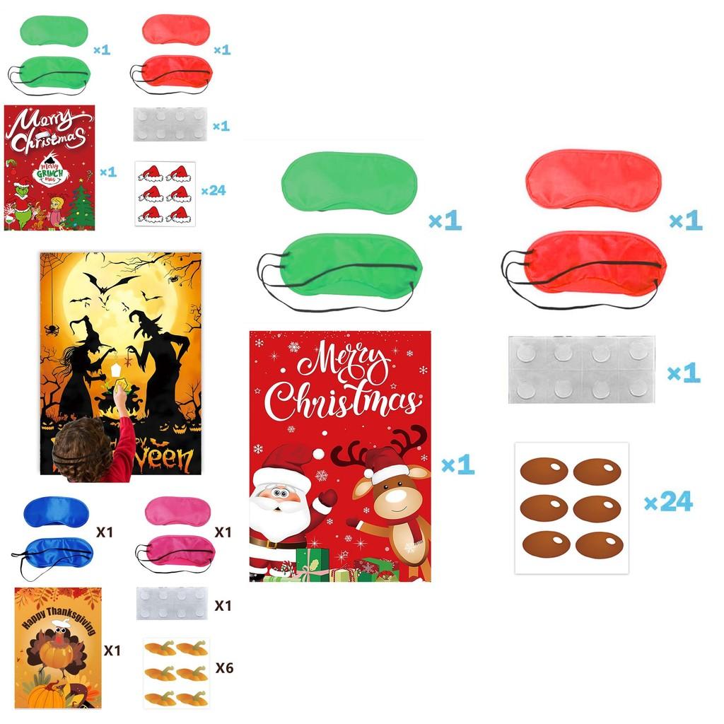 Halloween Christmas Thanksgiving Childrens Poster Game Wall Sticker For Party Decoration And Games