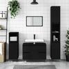 VidaXL Bathroom Cabinet Black 80x33x60 Cm Engineered Wood 831653