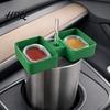 Держатель для соуса к картофелю фри 3D-печать Автомобильный подстаканник Поднос для приправ 2 отделения Соус Быстрый