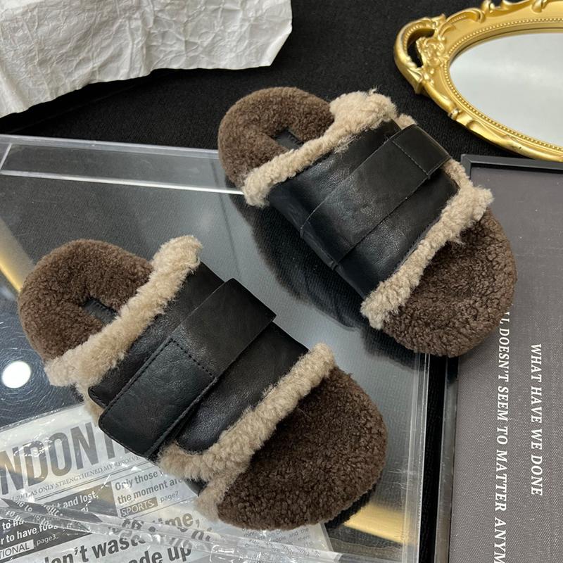 Меховые балетки женские тапочки короткие плюшевые туфли на платформе из хлопка дизайнерская зимняя повседневная обувь 2024 года тренд теплая домашняя уютная женская обувь