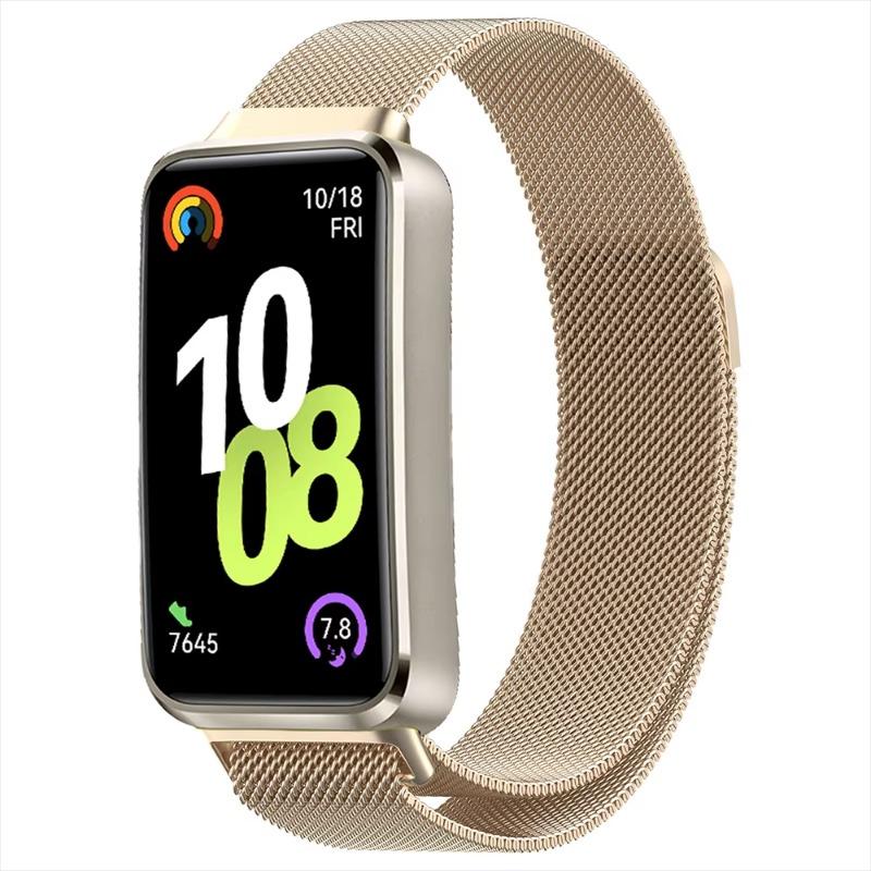 Миланский ремешок для Huawei Band 10 Металлический магнитный браслет удобный Ремешок для часов Huawei Band 10 9 8 Дышащий Сменный correa