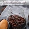 Бытовая банка для хранения печенья с травами в форме гриба, стеклянная банка для кофейных зерен с деревянной крышкой, кухонные гаджеты, аксессуары