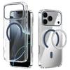 For iPhone 17 Pro Max Case Compatible with MagSafe Anti Scratch Clear TPU PC Phone Back Cover