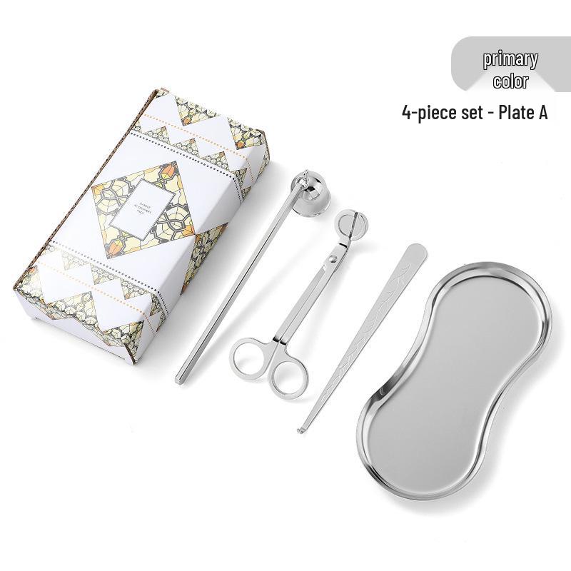 Набор инструментов для ароматерапевтических свечей из нержавеющей стали: Маленький тушитель и ножницы