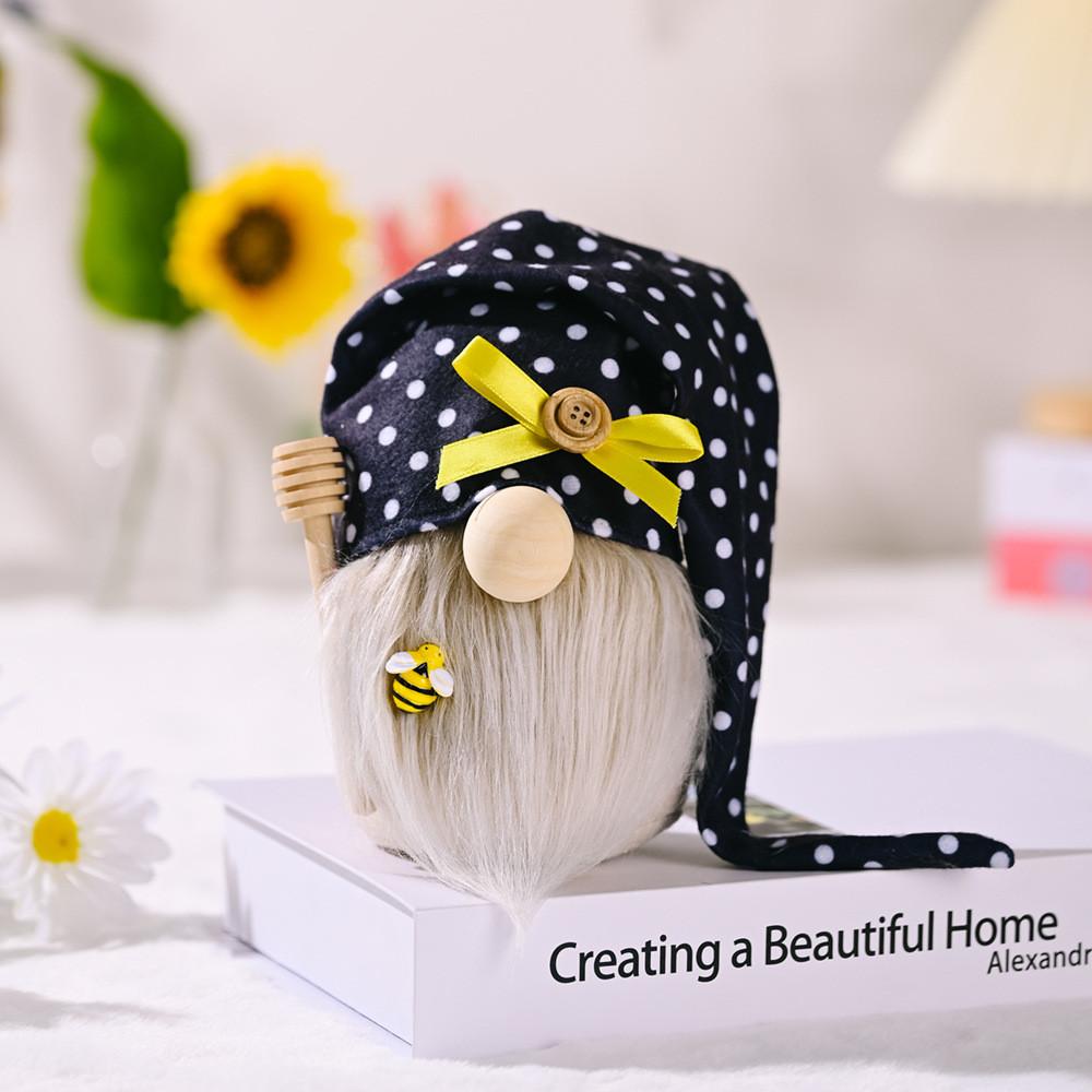 Восхитительная фигурка куклы без лица фестиваля пчел с жизнерадостными принтами маргариток и подсолнухов