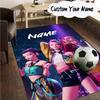 Custom Name KPop Cartoon Carpet, Chair Rug,Area Rug for Office Bedroom living rooms bedroom, Doormat decor Christmas fan gifts