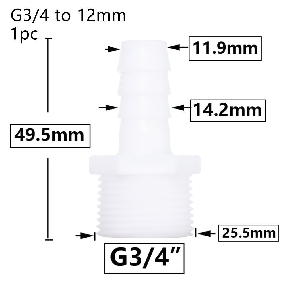 1/10 шт., соединительный шланг для системы капельного орошения, фитинги для труб, резьба 3/4 дюйма, муфта для зазубренной трубы