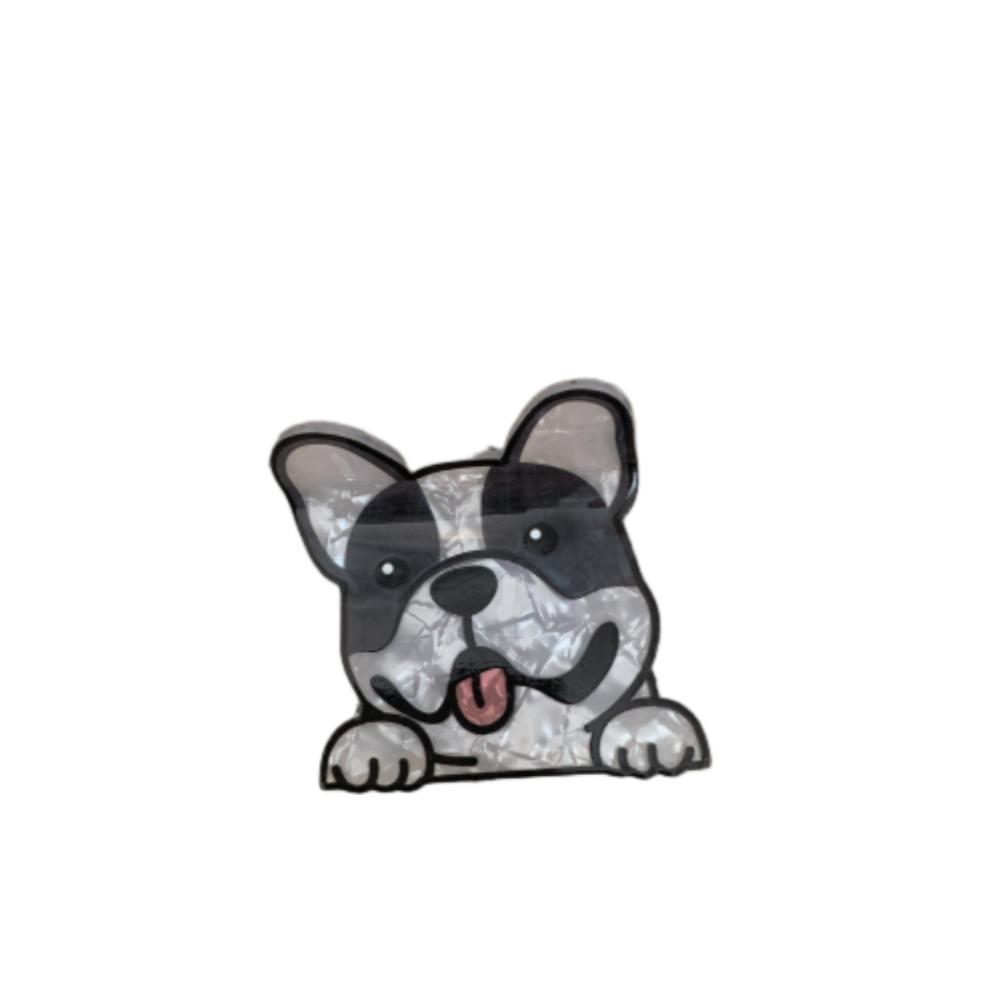 Acrylic Schnauzer Crab Clip Puppy Small Shark Clip Kawaii Cartoon Dog Hair Claw  Girls