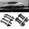 For Honda Accord 8 Gen 2008 2009 2010 2011 2012 2013 Carbon Fiber Printed Exterior Door Handle Cover Trim Moulding Frame Bezel