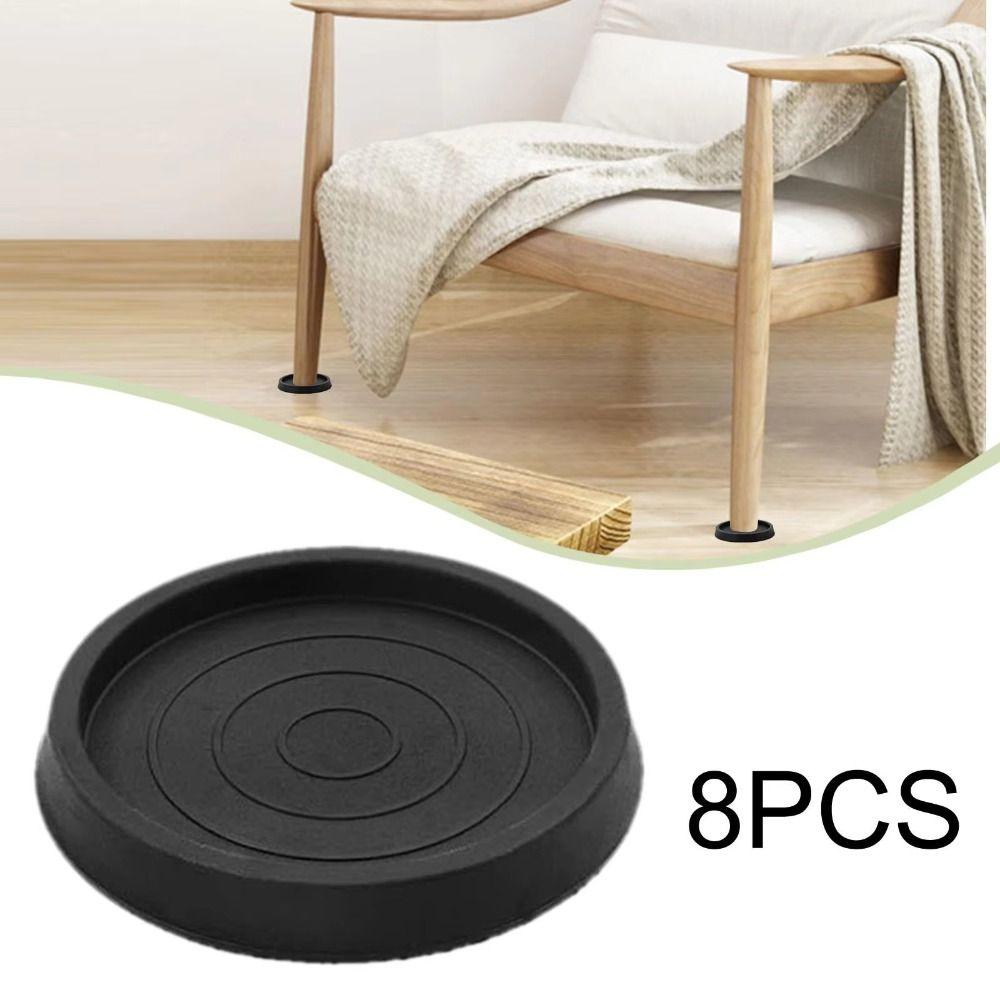 Round Rubber Anti Slip Caster Cup Anti-Skid Rubber Couch Stoppers Farmhouse Cabinets