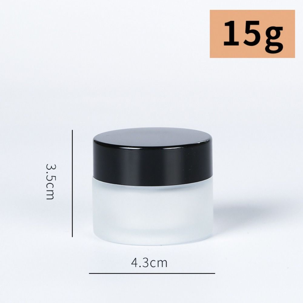 Серебряные/Золотые/Черные/Белые Баночки для крема для лица Пустая баночка для макияжа Косметический контейнер