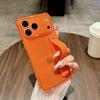 Роскошный прозрачный флуоресцентный силиконовый чехол для iPhone 17 Air 16 15 14 13 Mini 12 Pro MAX Plus Ремешок на запястье Подставка Мягкая крышка