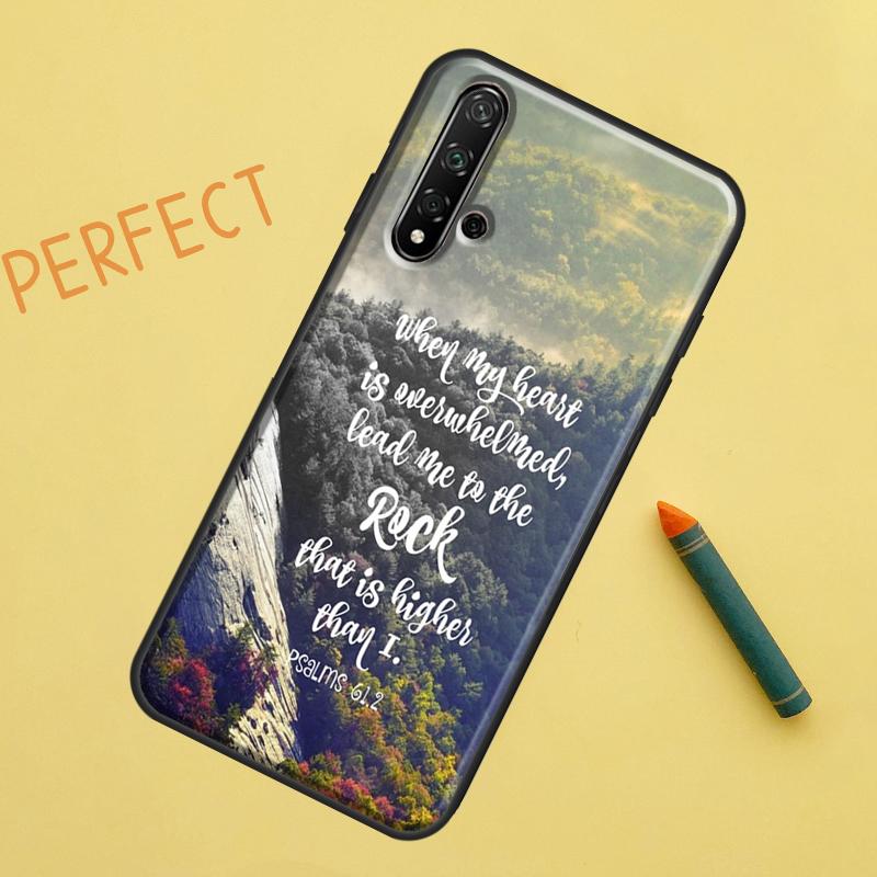 Чехол Christian Psalms для Huawei Nova 10 9 SE 5T Y90 Y70 Y60 Y61 Nova 3i 7i 8i 11i P20 P40 P30 Lite P60 Pro