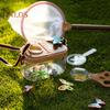 Children Outdoor Explorer Set Adventure Kit Mini Binoculars Kids Compass Whistle Magnifying Glass Catching Box Tent Mesh Sand Design Educational Toy