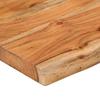 Table Top 110x40x2.5 cm Rectangular Solid Acacia Wood Live Edge