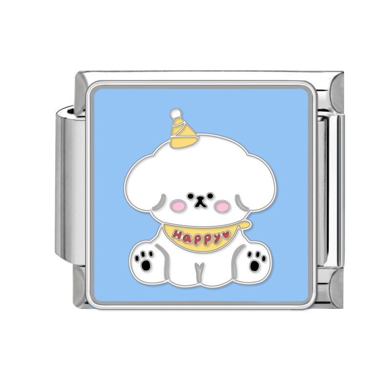 Мультяшные Милые Кошки Собаки Лапа Сердце Ночь Луна Цветы Итальянские Шармы-Звенья Подходят для Браслета из Нержавеющей Стали 9 мм Женщины DIY Изготовление Подарки