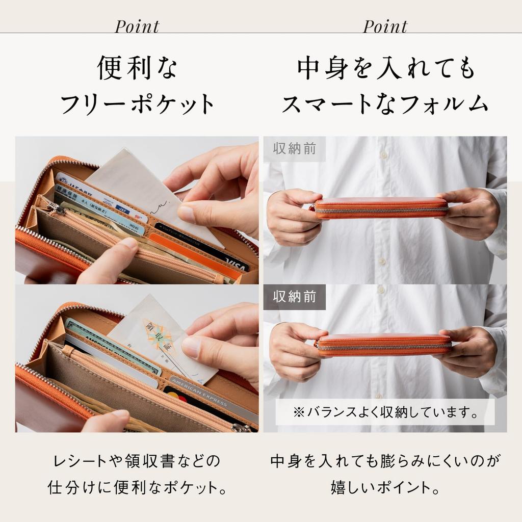 Длинный кошелек с защитой от скимминга из натуральной кожи [Mura] для мужчин