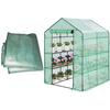 143x143x195CM Green House PE Cover Waterproof Replacement Cover with Door Thermal Insulation & Rainproof Greenhouses Transparent Cover Green Supplies