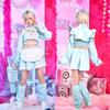 Clearstone SugarWhip Cosplay Halloween Cat Ear Jersey Maid Blue Women's