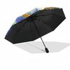 1pc Mega Man Automatic Folding Umbrella, 8-Bone Frame, Portable Design for Outdoor Use, Ideal Gift for Fans and Travelers.Y076