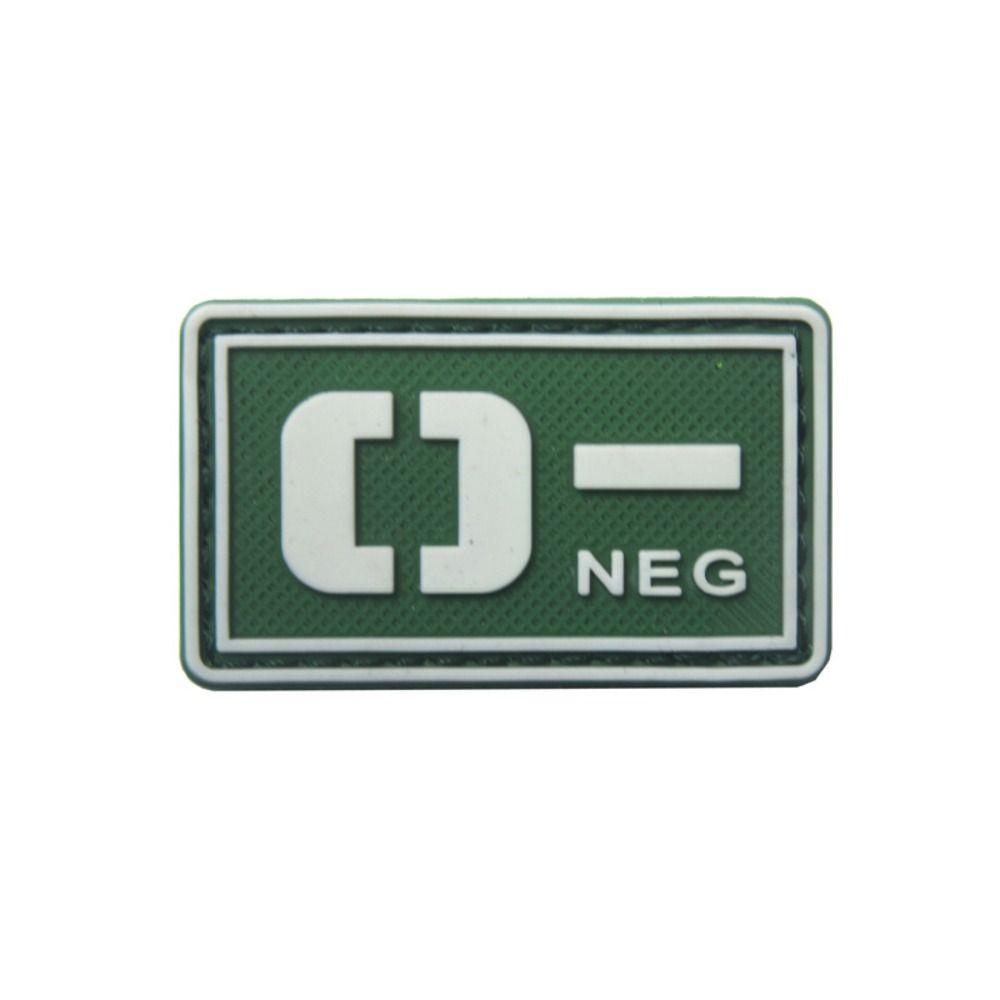 Светящийся значок группы крови, вышитая нашивка, аварийная повязка на руку, магическое кольцо-наклейка с группой крови