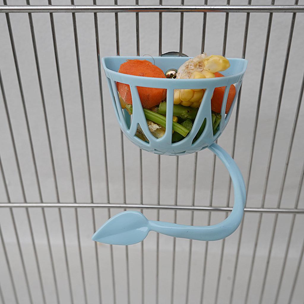 Screw On Bird Parrots Feeding Container Large Capacity Feeders for Cage Bird Feeder Column with Stand Food Eatting Tool