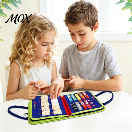Interactive Letter And Number Games Montessori Busy Board Dinosaur Theme Handbag, Numbers/Colors/Shapes/Letters/Time Multi Module, Toddlers