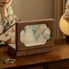 Classic Chinese-style Embroidered Jewelry Storage Box with Lock, High-end Exquisite Solid Wood Storage,Home Decoration Ornaments