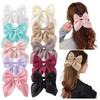 4.13'' Large Satin Bowknot Hair Clips for Women Girls Elegant Hairpins Butterfly Barrettes Headwear Ponytail Hair Accessories