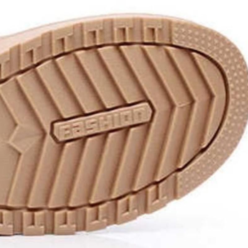 Кожаные полусапоги, пушистые, нескользящие, водонепроницаемые, на платформе, женские, зимняя обувь, сохраняющая тепло, женские сапоги для снега